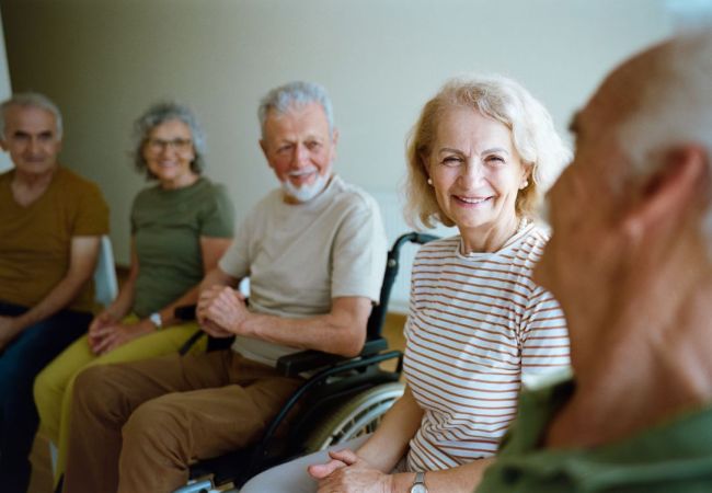group of elderly people